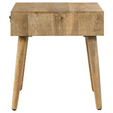 Zabel Square 1-Drawer End Table Natural