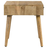 Zabel Square 1-Drawer End Table Natural