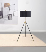 Zabka Black/Gold Tripod Floor Lamp by Coaster at Eve Furniture