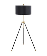 Zabka Black/Gold Tripod Floor Lamp by Coaster at Eve Furniture