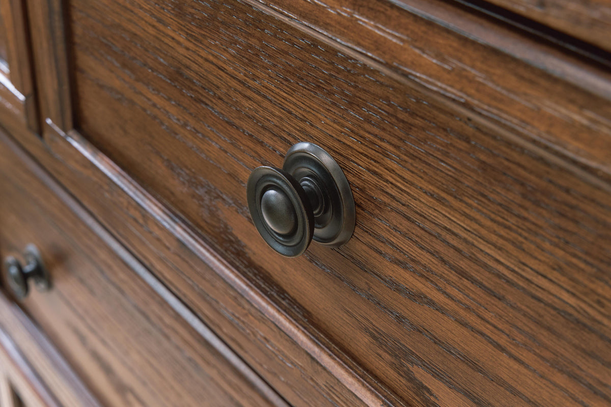 Zackaryn Warm Brown Chest of Drawers by Ashley at Eve Furniture