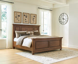 Zackaryn Warm Brown King Panel Bed by Ashley at Eve Furniture