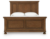 Zackaryn Warm Brown Queen Panel Bed by Ashley at Eve Furniture