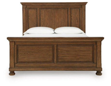 Zackaryn Warm Brown Queen Panel Bed by Ashley at Eve Furniture