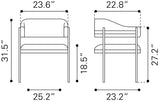 Zadar Dining Chair Misty Gray by Zuomod at Eve Furniture