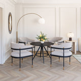 Zadar Dining Chair Misty Gray by Zuomod at Eve Furniture