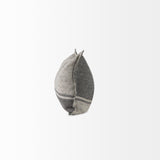 Zadie Light Gray and Dark Gray Fabric Color Blocked Decorative Pillow Cover by Mercana at Eve Furniture