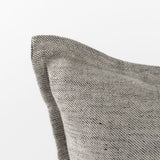 Zadie Light Gray and Dark Gray Fabric Color Blocked Decorative Pillow Cover by Mercana at Eve Furniture