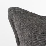 Zadie Light/Dark Gray Fabric Color Blocked Pillow Cover w/Non Allergen FIller, Set of 2 by Mercana at Eve Furniture