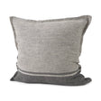 Zadie Light/Dark Gray Fabric Color Blocked Pillow Cover w/Non Allergen FIller, Set of 2 by Mercana at Eve Furniture
