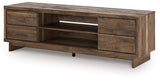 Zadilyn Brown 72" TV Stand by Ashley at Eve Furniture