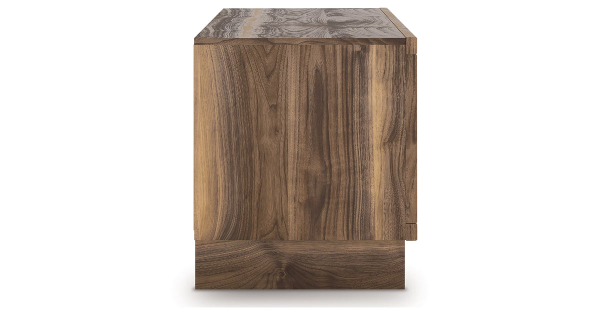 Zadilyn Brown 72" TV Stand with Electric Fireplace by Ashley at Eve Furniture