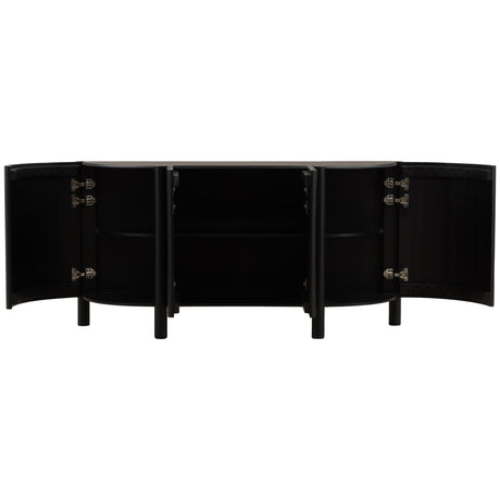 Zadok Sideboard, Black by Dovetail at Eve Furniture