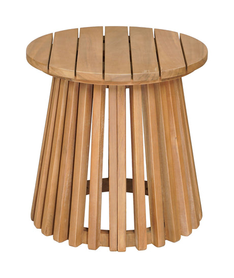 Zahara Natural Outdoor Side Table by Zuomod at Eve Furniture