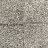 Zahavi I 20" Grey-toned hair-on-hide ottoman by Mercana at Eve Furniture
