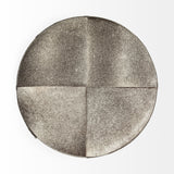 Zahavi I 23"H grey-toned hair-on-hide ottoman by Mercana at Eve Furniture