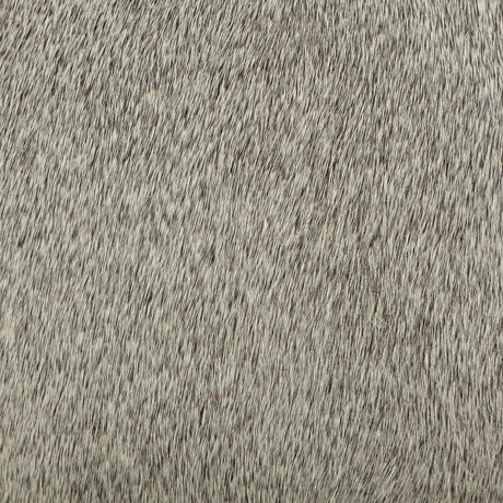 Zahavi I Grey-toned hair-on-hide ottoman by Mercana at Eve Furniture