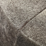 Zahavi I grey-toned hair-on-hide ottoman by Mercana at Eve Furniture