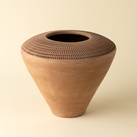 Zahra Terracotta Vase, Set of 2 by Mercana at Eve Furniture