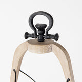 Zain II Large Brown Wooden Vintage Inspired Candle Holder Lantern by Mercana at Eve Furniture