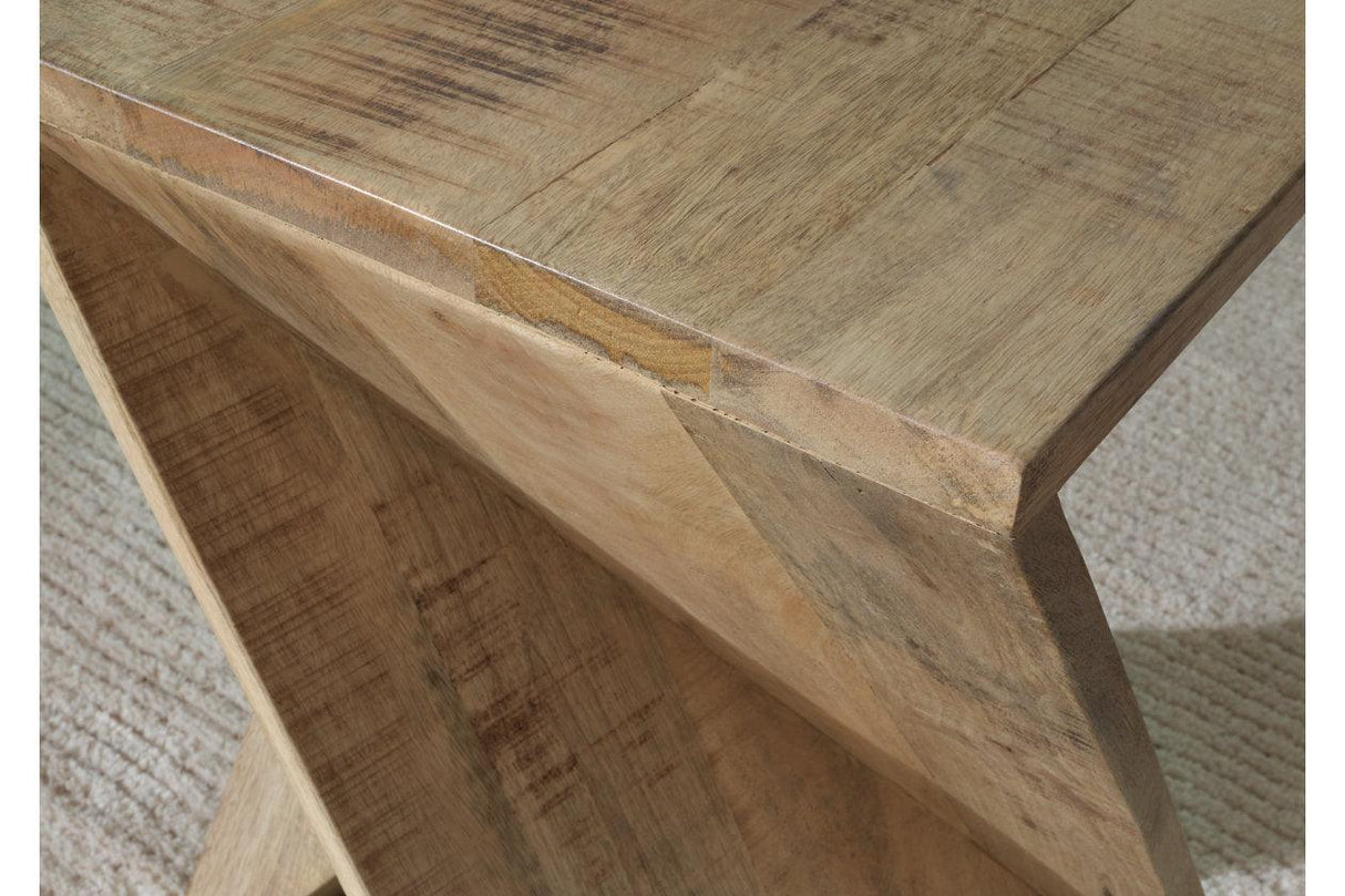 Zalemont Distressed Brown Accent Table by Ashley at Eve Furniture