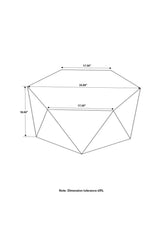 Zalika Natural Hexagonal Coffee Table by Coaster at Eve Furniture