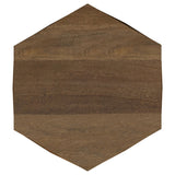 Zalika Natural Hexagonal Solid Mango Wood End Table by Coaster at Eve Furniture
