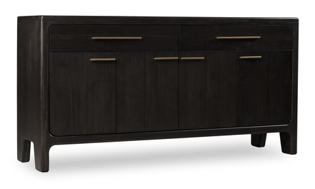 Zamba Four Door Two Drawer Acacia Wood Sideboard in Jaguar by Modus Furniture at Eve Furniture