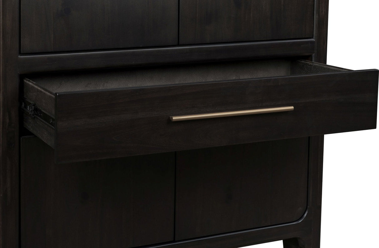 Zamba Jaguar Four Door One Drawer Acacia Bar Cabinet by Modus Furniture at Eve Furniture