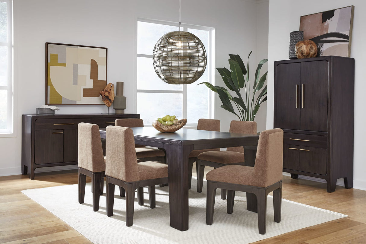 Zamba Pineapple/Jaguar Chenille Upholstered Acacia Wood Dining Chair (Set of 2)