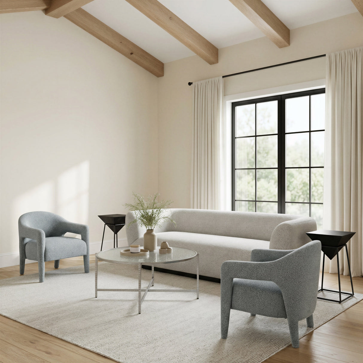 Zambet Pewter Gray Sofa by Zuomod at Eve Furniture
