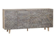 Zambia Brown Four-Door Sideboard by Crestview at Eve Furniture