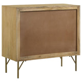 Zamora Natural/Antique Brass 3-Drawer Accent Cabinet