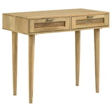 Zamora Natural Rectangular 2-Drawer Accent Writing Desk