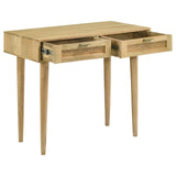 Zamora Natural Rectangular 2-Drawer Accent Writing Desk