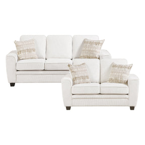 Zander Beige 2-Piece Living Room Set by Homelegance at Eve Furniture