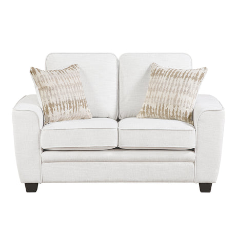 Zander Beige Loveseat by Homelegance at Eve Furniture