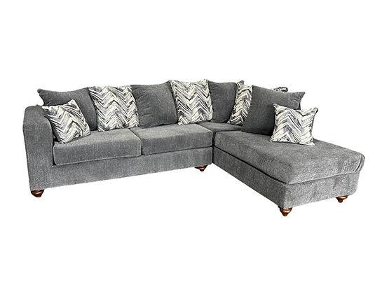 Zander Grey Right Arm Facing (RAF) Sectional by New Era Innovations at Eve Furniture