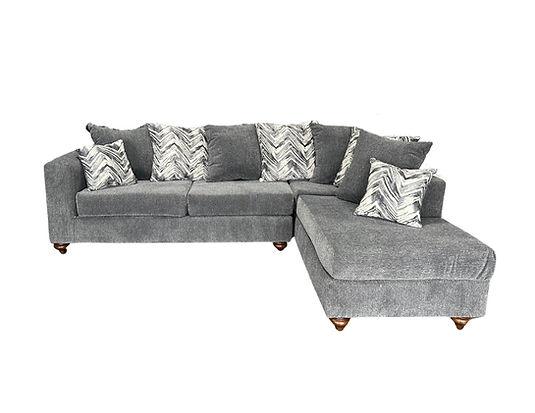 Zander Grey Right Arm Facing (RAF) Sectional by New Era Innovations at Eve Furniture