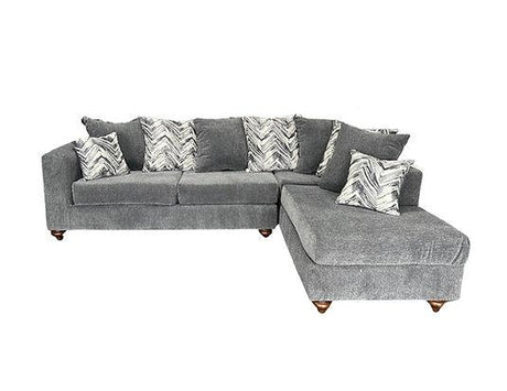 Zander Grey Right Arm Facing (RAF) Sectional by New Era Innovations at Eve Furniture