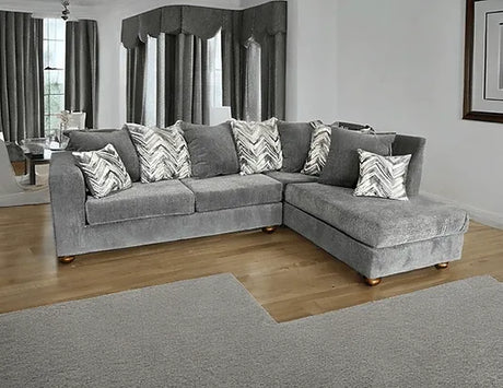 Zander Grey Right Arm Facing (RAF) Sectional by New Era Innovations at Eve Furniture