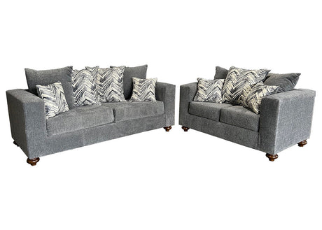 Zander Grey Sofa & Loveseat by New Era Innovations at Eve Furniture