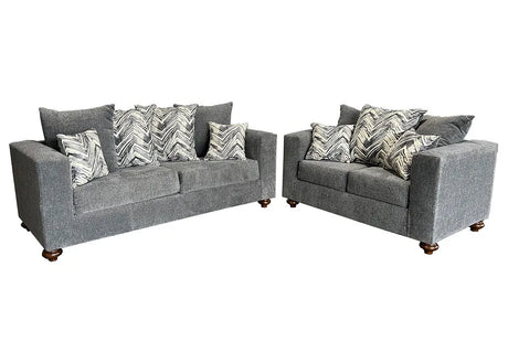 Zander Grey Sofa & Loveseat by New Era Innovations at Eve Furniture