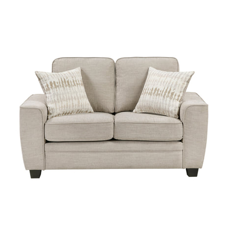 Zander Taupe 2-Piece Living Room Set by Homelegance at Eve Furniture