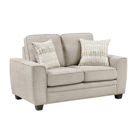 Zander Taupe 2-Piece Living Room Set by Homelegance at Eve Furniture