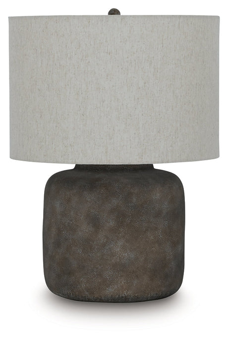 Zandophen Antique Gray Table Lamp by Ashley at Eve Furniture