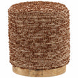 Zandy Stool, Brown by Dovetail at Eve Furniture
