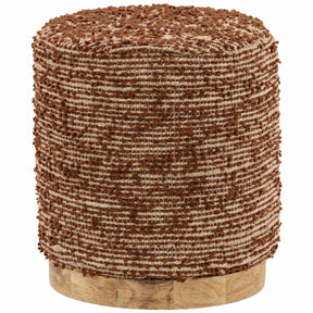 Zandy Stool, Brown by Dovetail at Eve Furniture