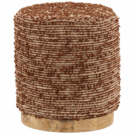Zandy Stool, Brown by Dovetail at Eve Furniture