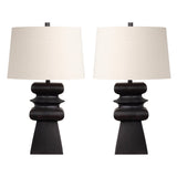 Zane Black Table Lamp (Set of 2) by Crestview at Eve Furniture